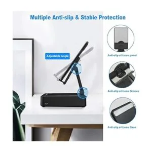 Cell Phone Stand with Wireless Bluetooth Speaker and_3