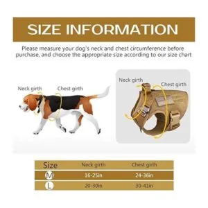 Stpiatue Chaleco táctico para perro arnés a prueba de_3