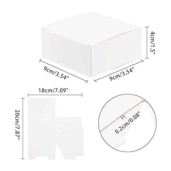 PH PandaHall Caja de regalo blanca 30 unidades caja de