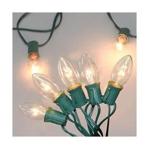 Luces de Navidad transparentes C9 cadena de luces vintage_1