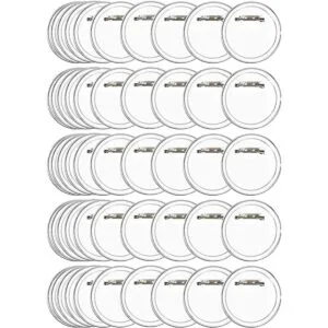 BUYGO O 50 insignias de botón de diseño acrílico de 2.4_1