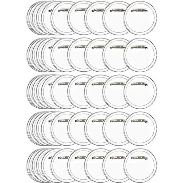 BUYGO O 50 insignias de botón de diseño acrílico de 2.4_1