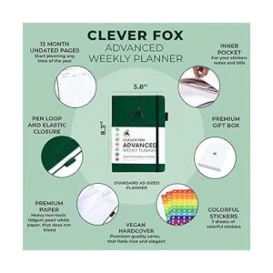 Clever Fox Planificador semanal avanzado Planificador de_2
