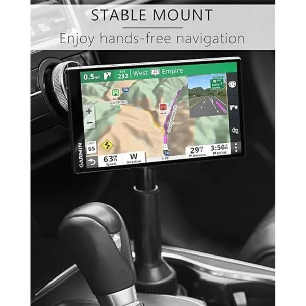 1Zero Soporte de taza GPS sólido para Garmin brazo_3