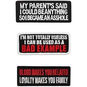 Blood Makes You Related Juego de parches bordados para_1
