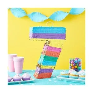 Piñata pequeña de arcoíris número 7 para fiestas de_2