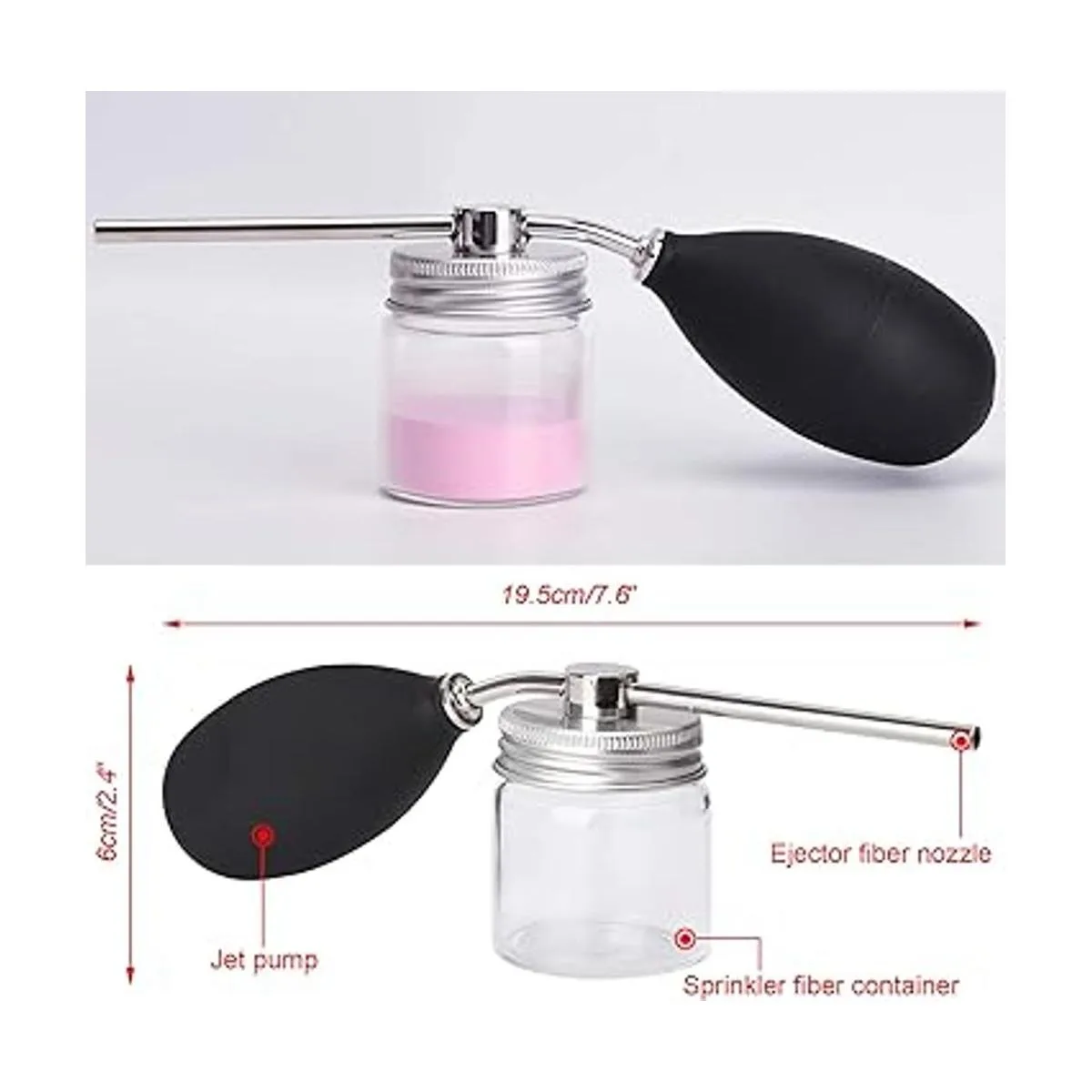 Noverlife Botellas de pulverización de polvo herramientas