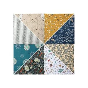 30 piezas de tela impresa de 10 x 10 pulgadas paquete de