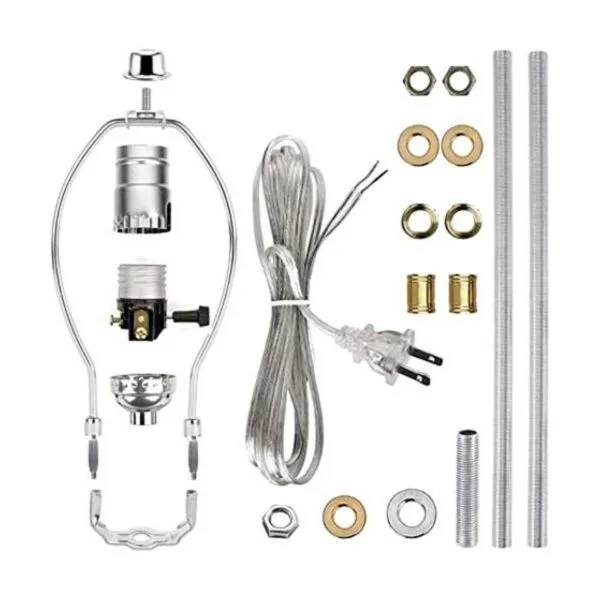 ECUDIS Lamp Kit Table Lamp Wiring Kit with 8 Inch Harp_1