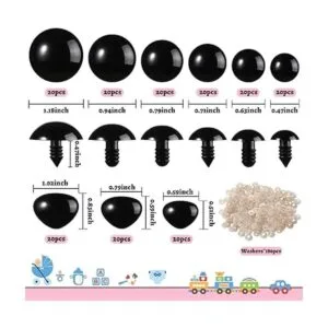 360 piezas de ojos de seguridad grandes de plástico para_2