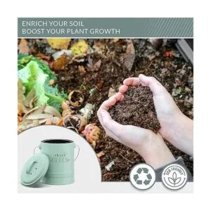 Barnyard Designs Contenedor de compostaje de cocina para