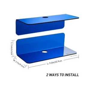 OAPRIRE Juego de 2 estantes de pared flotantes pequeños_6