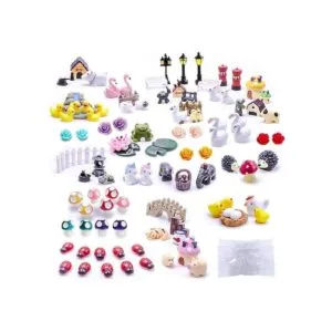 Dracarys 100 piezas de accesorios de jardín de hadas kit_1