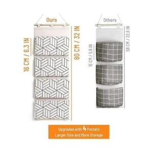 2 bolsas de almacenamiento para colgar sobre la puerta