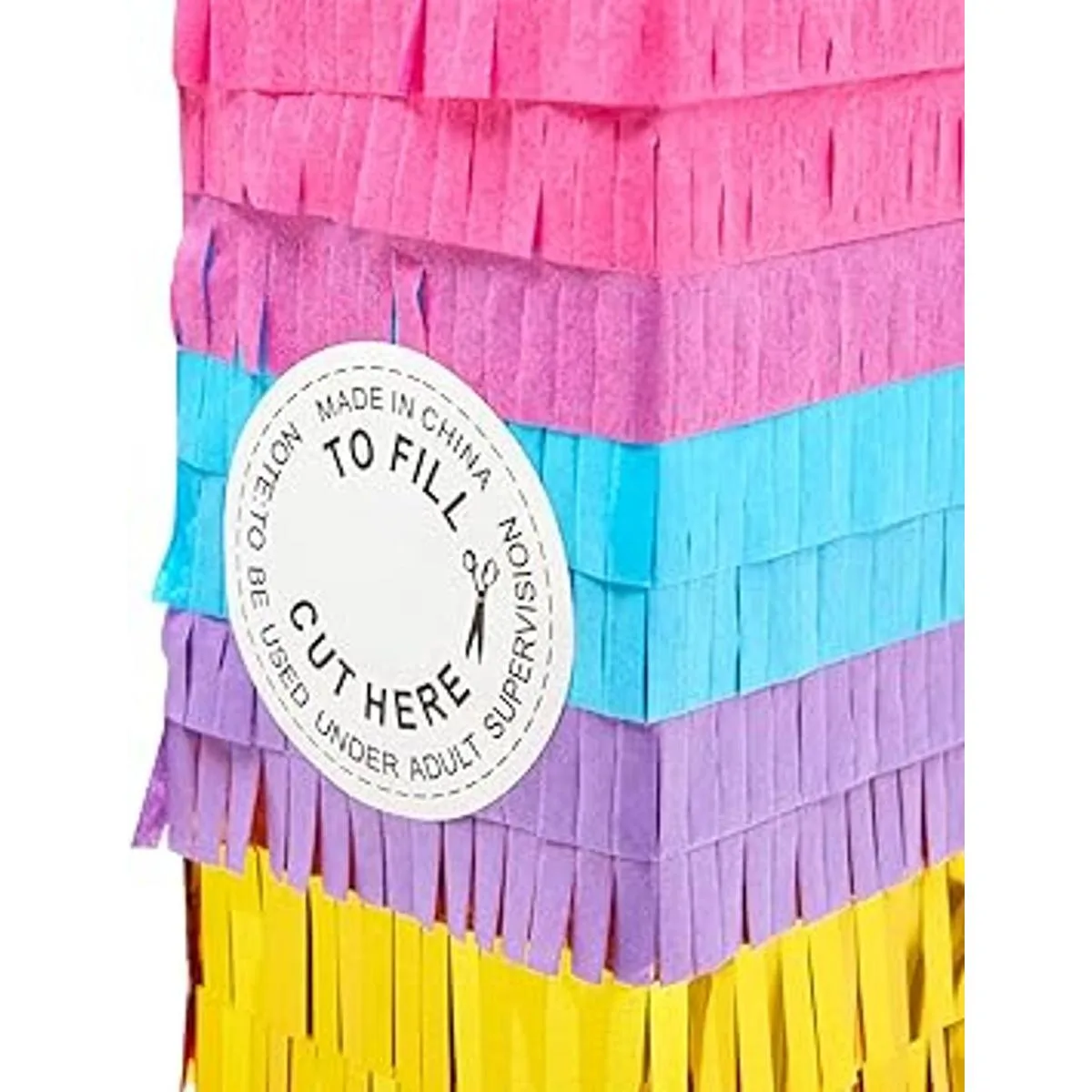 Piñata pequeña número 1 arcoíris para suministros de_3