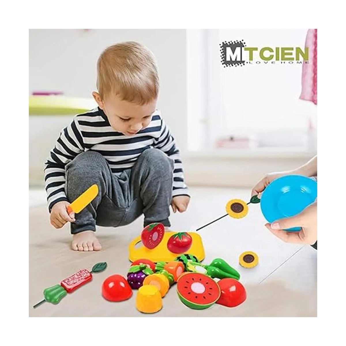 MITCIEN Tienda de campaña para niños y niñas con fogata_4