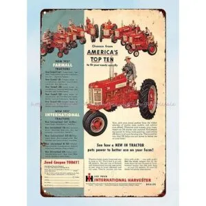 AMELIA SHARPE Vintage Tin Signs International Harvester