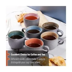 BTaT Juego de 6 tazas de café 14 onzas 14.0 fl oz