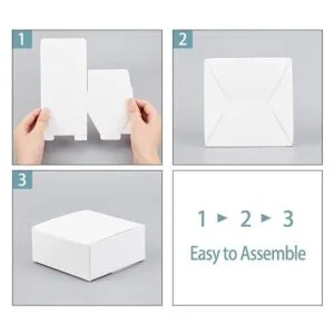 PH PandaHall Caja de regalo blanca 30 unidades caja de