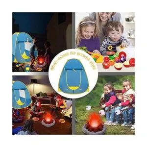 MITCIEN Tienda de campaña para niños y niñas con fogata_5