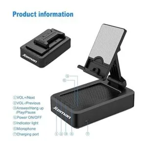 Cell Phone Stand with Wireless Bluetooth Speaker and_4