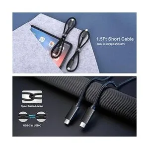 Besgoods Cable USB C a USB C corto de 100 W USBC 3.1_2