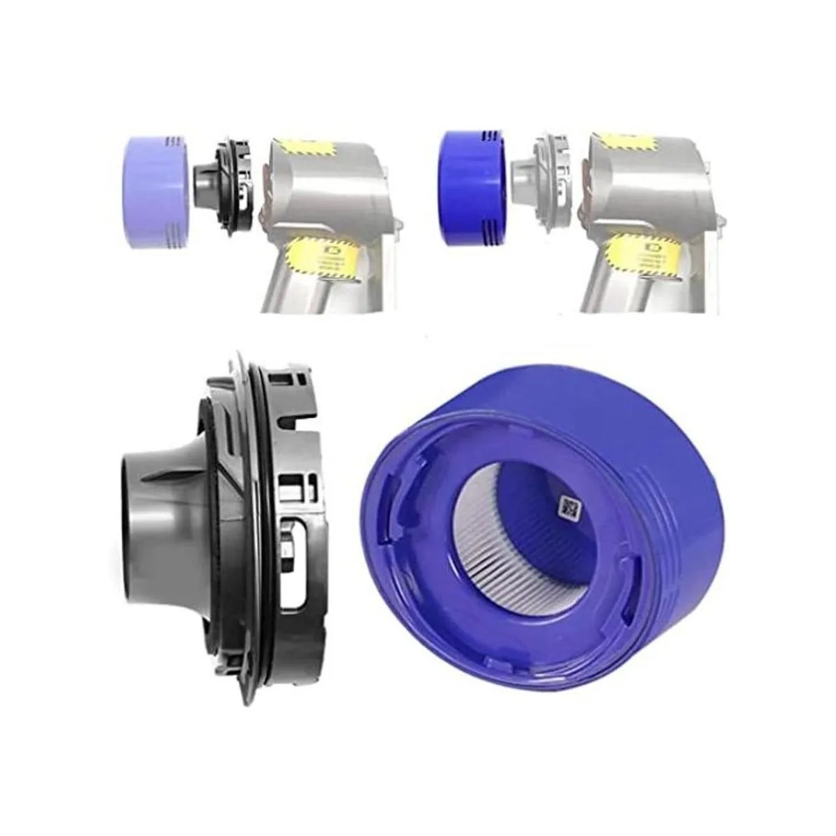 Kit de filtro trasero y cubierta trasera de repuesto para_1