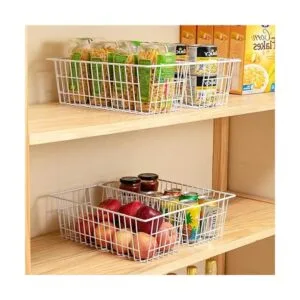 SANNO Cestas para congelador de 15.7 pulgadas cestas de