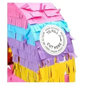 Piñata pequeña de arcoíris número 3 para fiesta de_4
