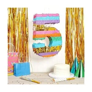 Pinata Arco iris para fiesta de cumpleaños infantil_2