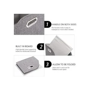 Brabtod Cubo de almacenamiento plegable Cesta de