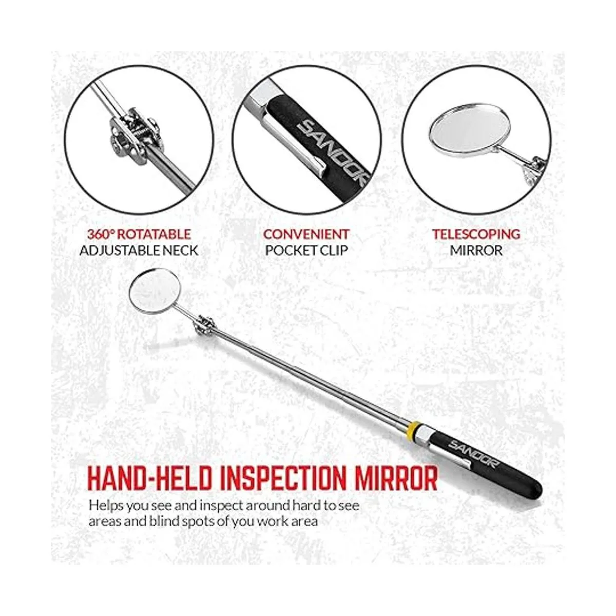 Juego de herramientas de inspección de 3 piezas Mini