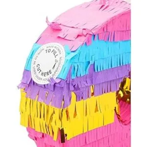 Piñata pequeña arcoíris para fiesta de cumpleaños número_5
