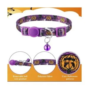 Collar de gato de Halloween collar de gato con campana