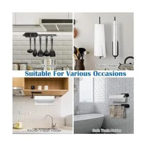 Soporte para toallas de papel debajo del gabinete de_3