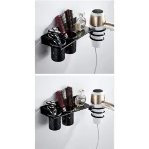 Homwel Soporte de pared para secador de pelo organizador_6