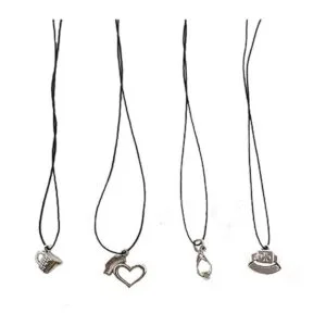 Antiguo tono plata Medico encantos jeringa estetoscopio