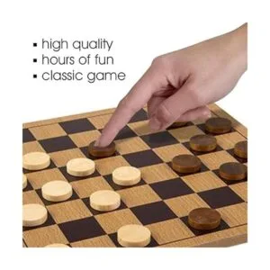 Gamie Juego de mesa para damas de madera juego de mesa_4