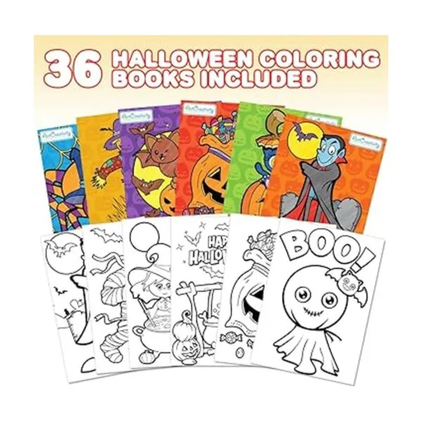 ArtCreativity Libros para colorear de Halloween para_2