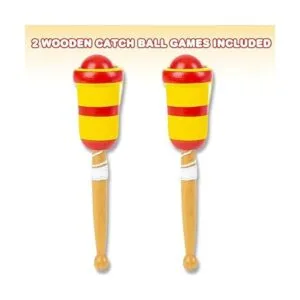 ArtCreativity juego de bola de madera juego de 2_2