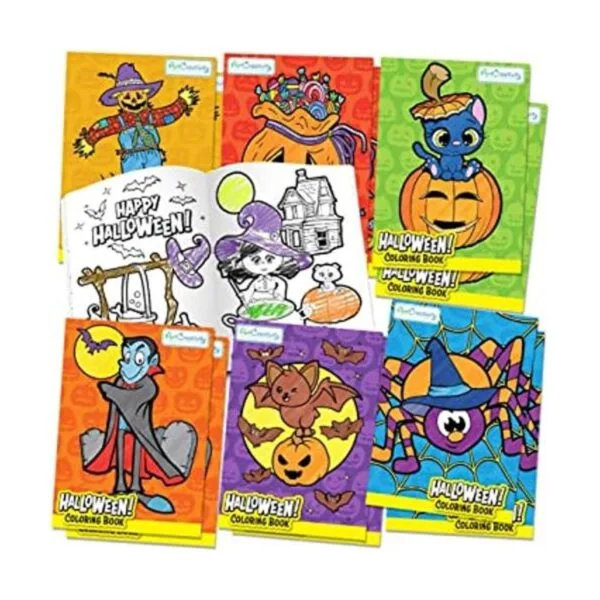 ArtCreativity Libros para colorear de Halloween para_1