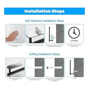 Soporte para toallas de papel debajo del gabinete de_6