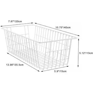 SANNO Cestas para congelador de 15.7 pulgadas cestas de