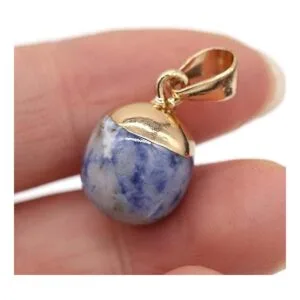 8 colgantes de piedra natural forma de frijol piedra_6