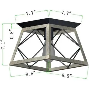 QS Lámpara de techo empotrable vintage de metal_4