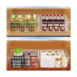 SANNO Cestas para congelador de 15.7 pulgadas cestas de