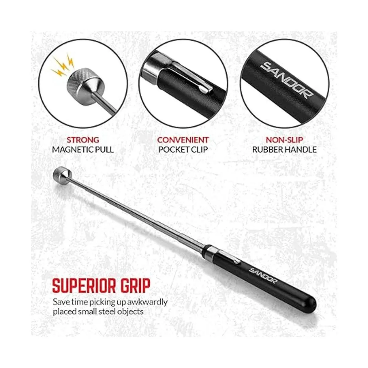 Juego de herramientas de inspección de 3 piezas Mini