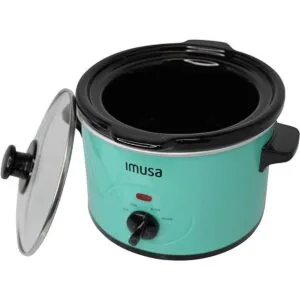IMUSA USA GAU80113T Olla de cocción lenta verde azulado
