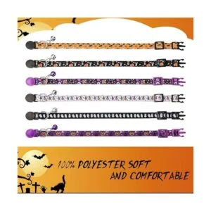 Collar de gato de Halloween collar de gato con campana