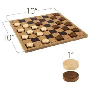 Gamie Juego de mesa para damas de madera juego de mesa_3